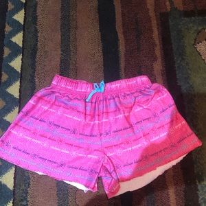 Pink pj shorts